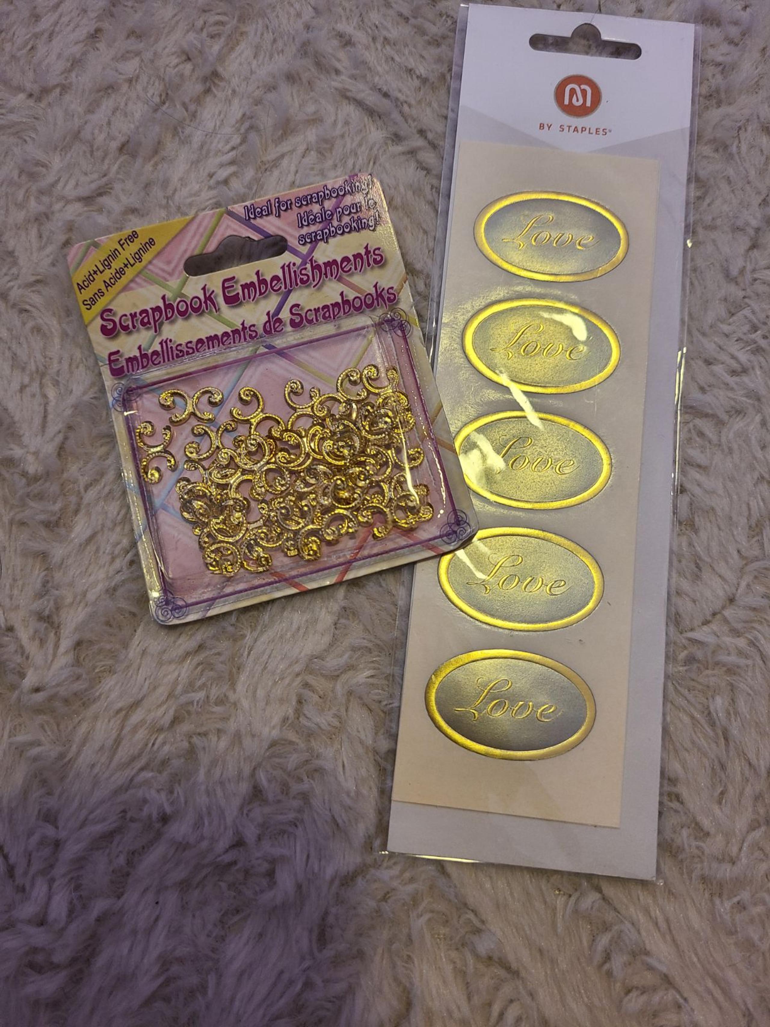 'Love' Stickers and Craft supplies