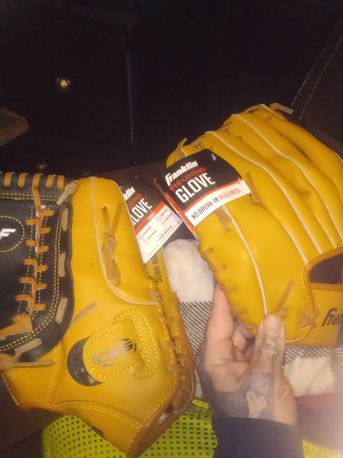 baseball gloves