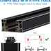 10W H Track Light Heads,Dimmable LED Track Light Fixtures for Accent Retail