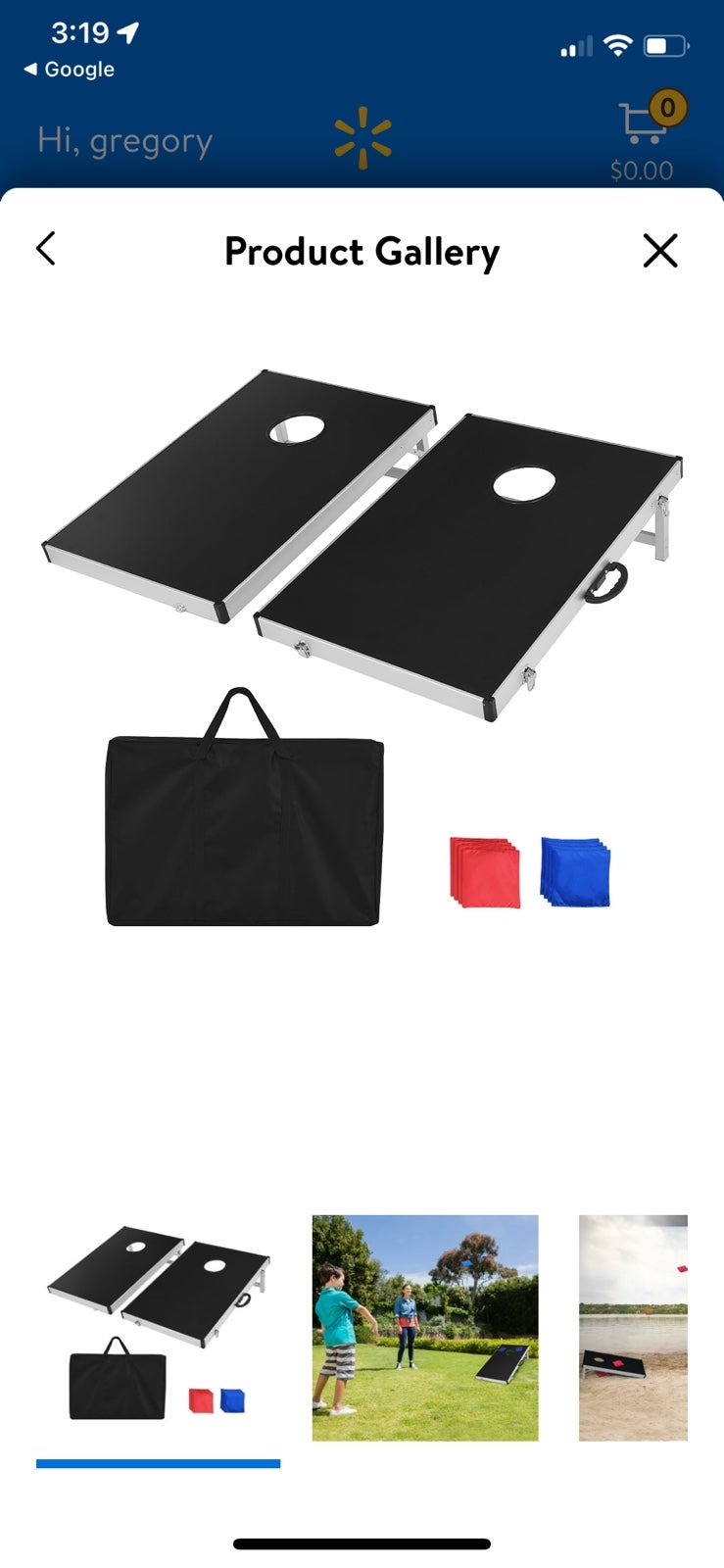 CORNHOLE brand new in box made by merchsource outdoor bean bag game (cornhole)