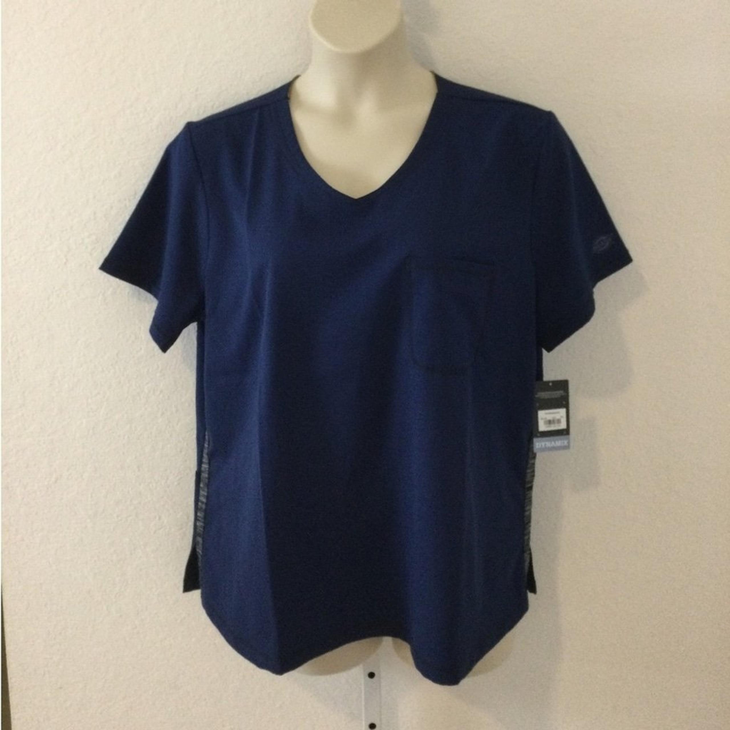 Dickies Medical pull over short sleeve top Woman’s size 2X navy blue