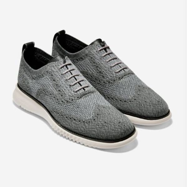 Cole Haan Magnet-Ironstone Stitchlite 2.ZEROGRAND Wingtip Oxfords Size 9.5 210