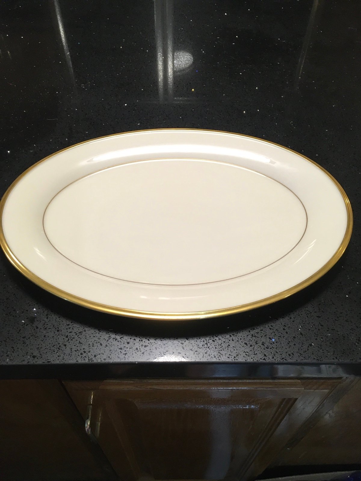 Lenox Gold Trimmed Eternal 16” Oval Platter