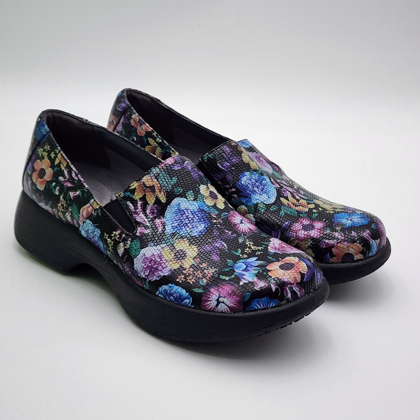Dansko Women's Size 36/5.5-6 Winona Clogs Shoes Wildflower Floral Leather