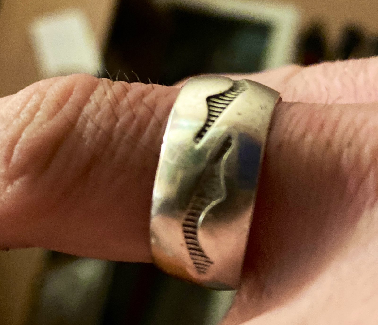 Sterling Silver Men's Vintage Ring size