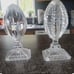 2 Crystal Bohemian Paper weights