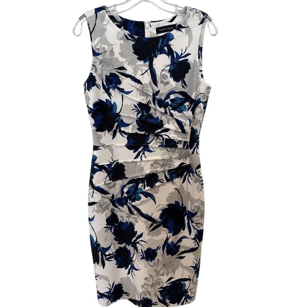 Ivanka Trump Floral-Print Sheath Dress Size 6