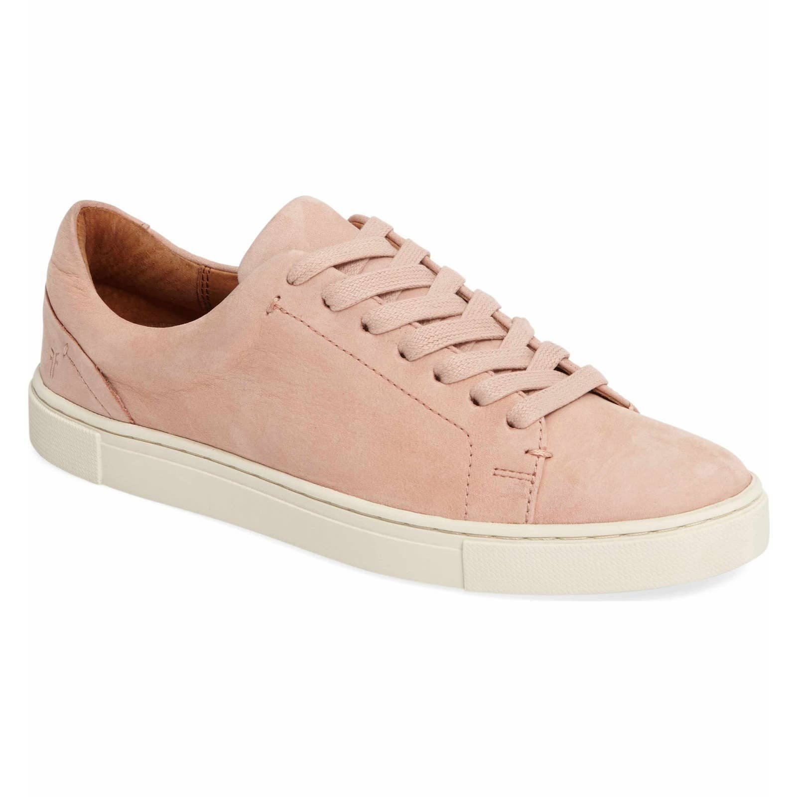NWOB Frye Ivy Lace Up Blush Leather Sneakers 8.5