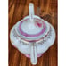 MUSICAL TEAPOT ~ Lefton Musical Teapot ~ Rose Pattern ~ Porcelain Teapot w/ Lid