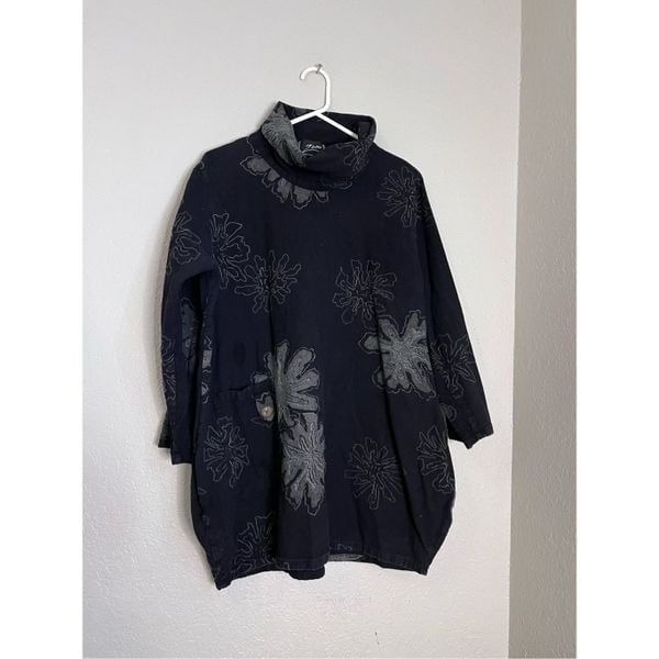 Zumi lagenlook bohemian mandala art to wear shirt L