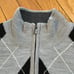 FootJoy Golf Mens Gray Wool Knit Argyle Half Zip Pullover Sweater Size L Lined