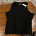 Anthropologie Halter Cowl-Neck Tank Top Ribbed in Black Size L