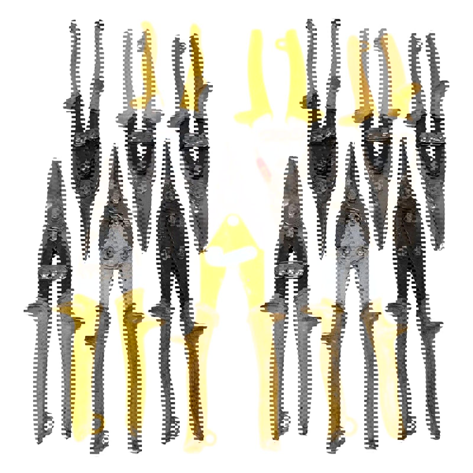 6 Straight Cut Tin Snips USA Wiss Metal Cutting Yellow Shears
