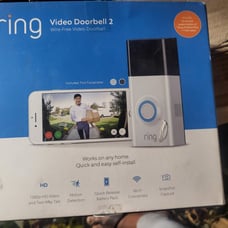 RING VIDEO DOORBELL 2 1080HD NIGHT VISION 2 FACE PLATES BRAND NEW,