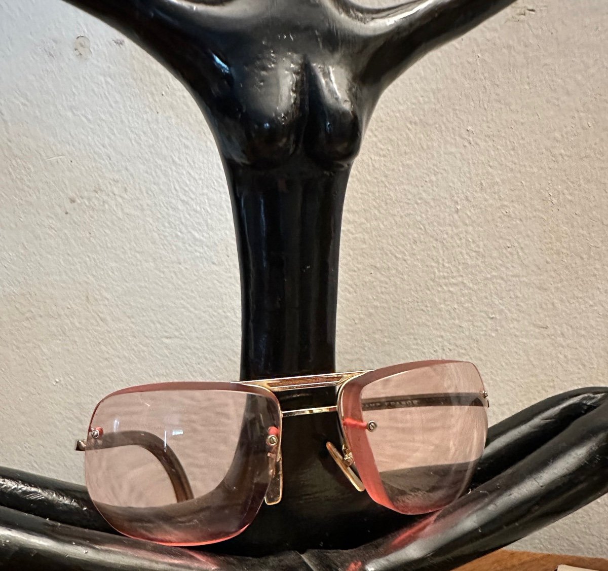 Pink Lottet Eyeglasses France Vintage Frames prescription glasses lenses thick