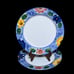 Set of 2 Himark “Indigo” 10 5/8” Dinner Plates Vintage