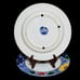 Set of 2 Himark “Indigo” 10 5/8” Dinner Plates Vintage