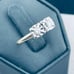 Antique 1/3 carat tdw Engagement ring, 14 karat, yellow and white gold