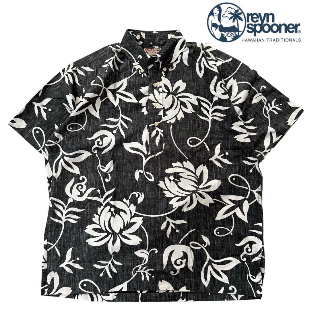 90's USA Made【Reyn Spooner】Pullover BD Aloha Shirt