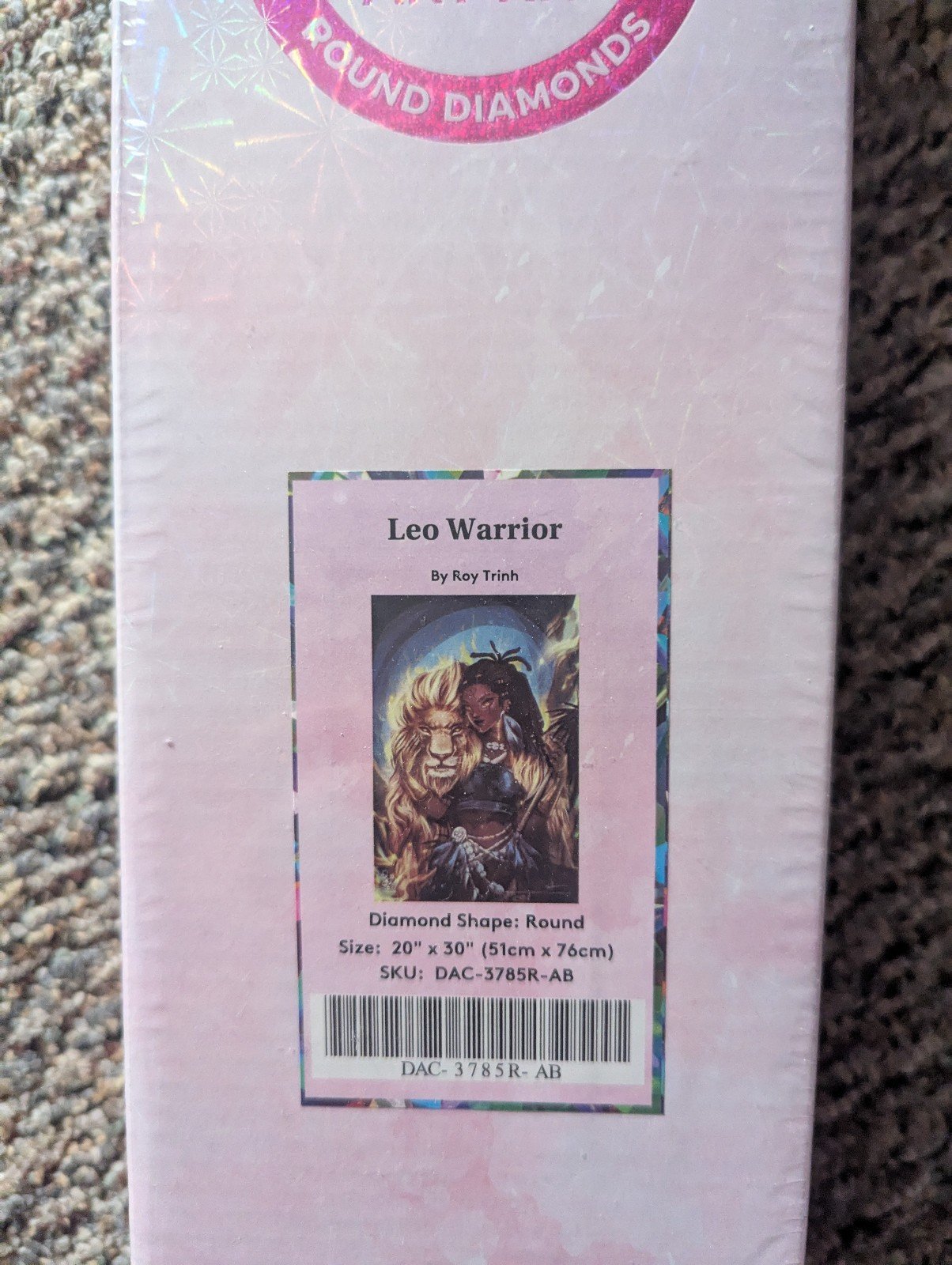 NEW, SEALED Diamond Art Club Leo Warrior by Roy Trinh