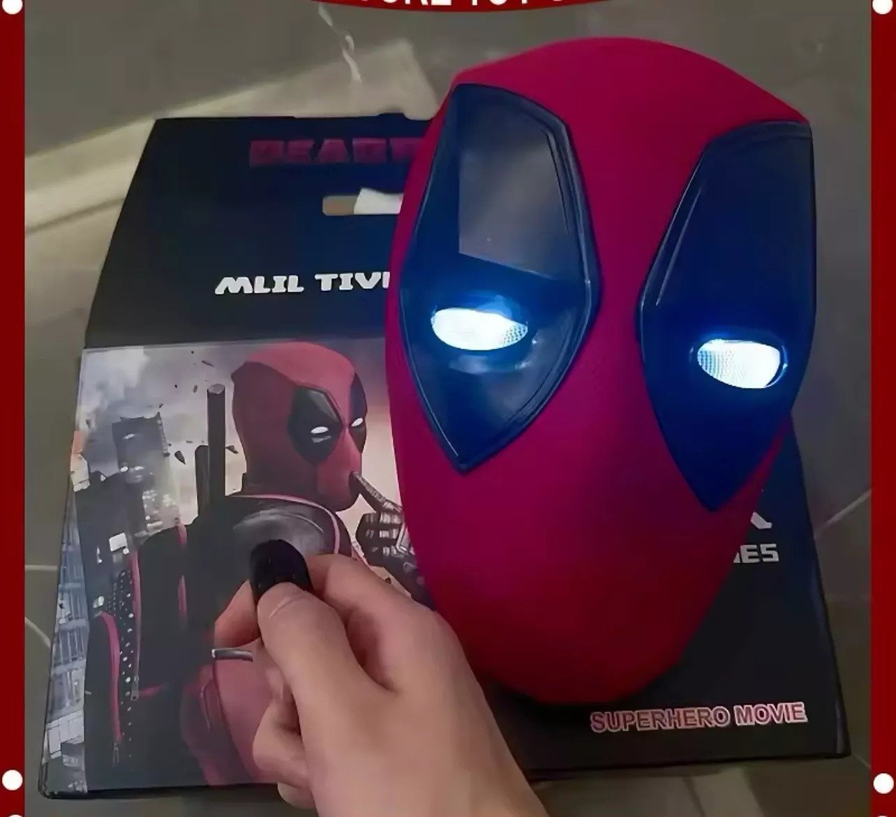 DeadPool Mask Full Helmet Cosplay Moving Eyes w/ Led Eyes/Sound Kids and Adults