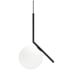 MZSUS Spherical White Glass Hanging Pendant Light (9.8”)