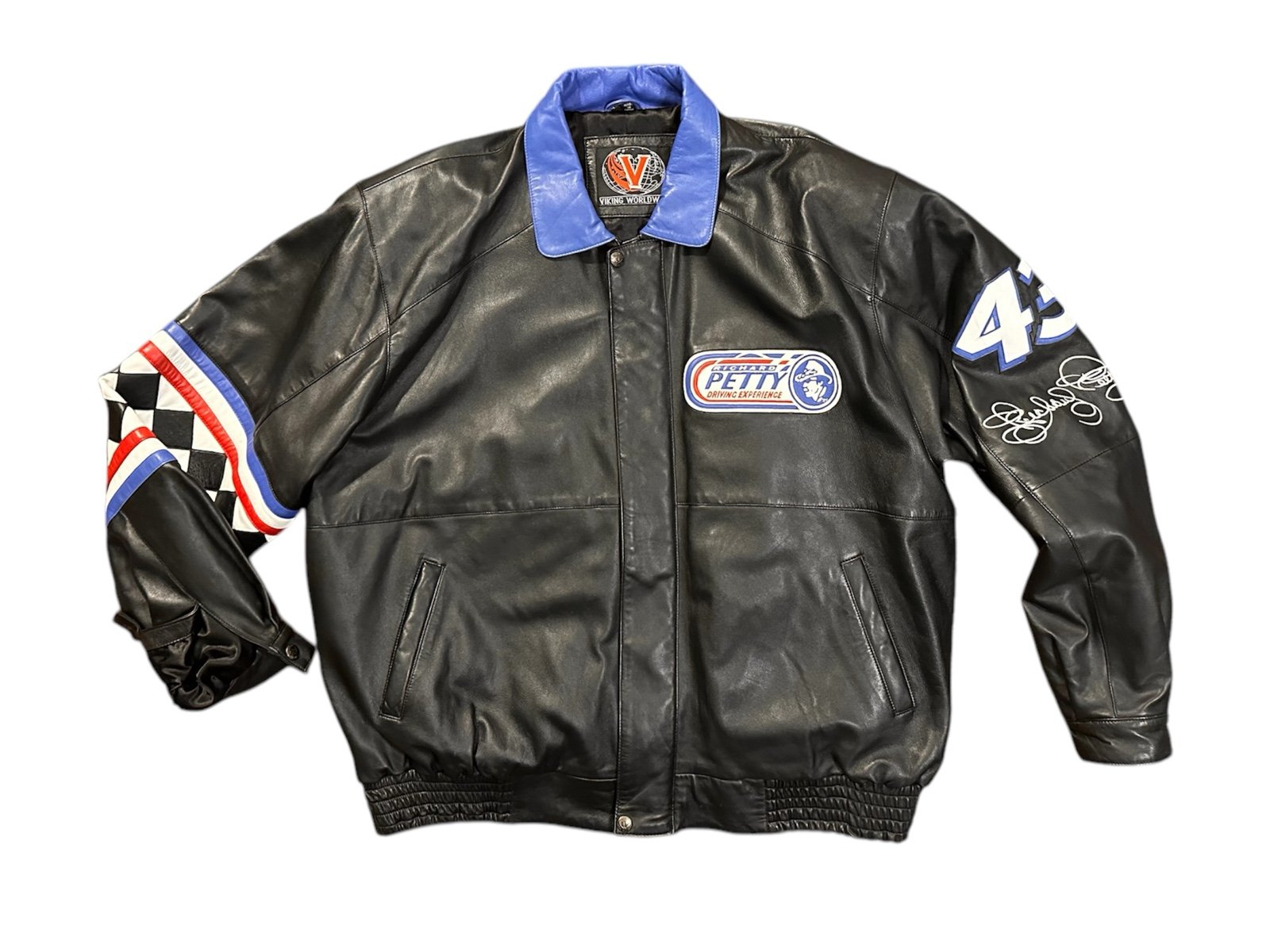Richard Petty Nascar vintage leather jacket