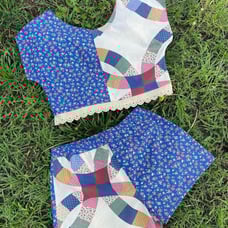 The Prairie Misfit Handmade Cotton Shorts and Top Set