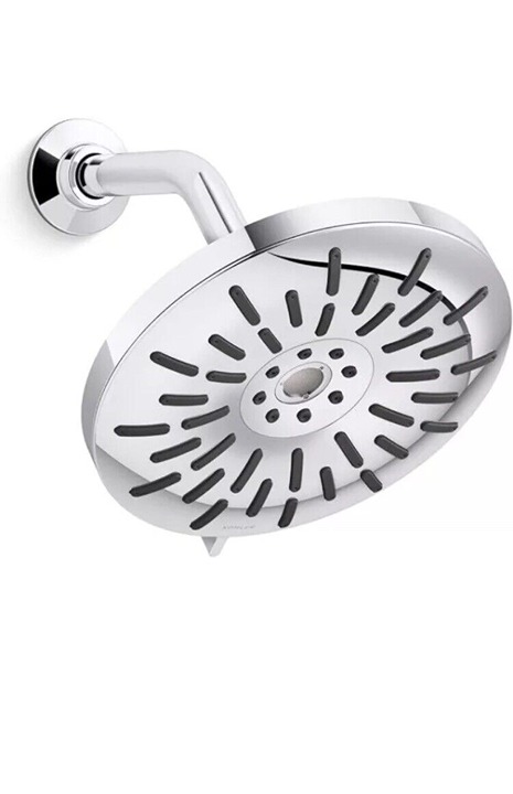 KOHLER Bellerose 3-Spray Patterns 1.75 GPM 8 in. Wall Mount Fixed Shower Head