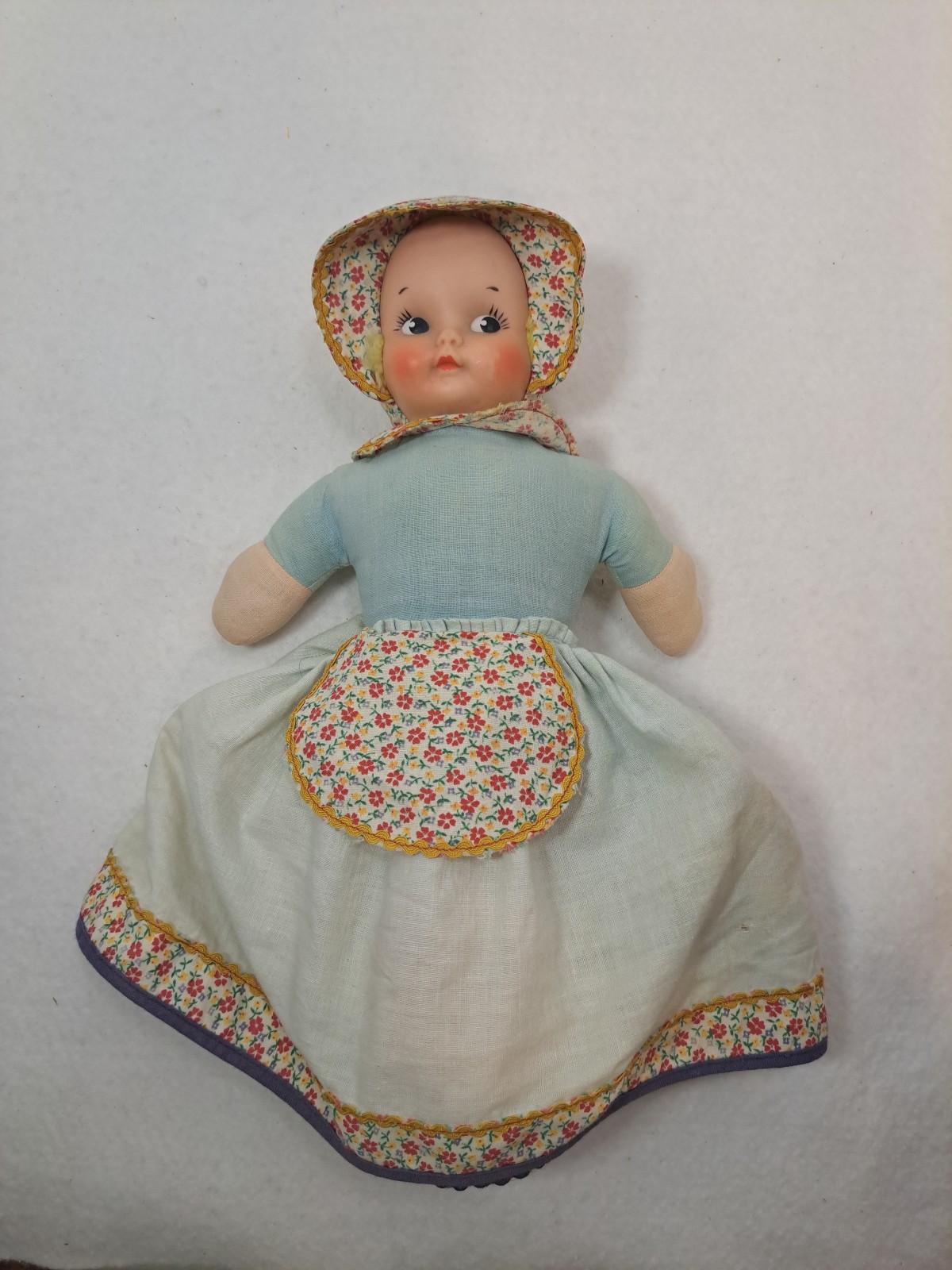 Knickerbocker Topsy Turvy Baby Doll Happy Sad Awake Asleep 12 - Vintage 1960'S
