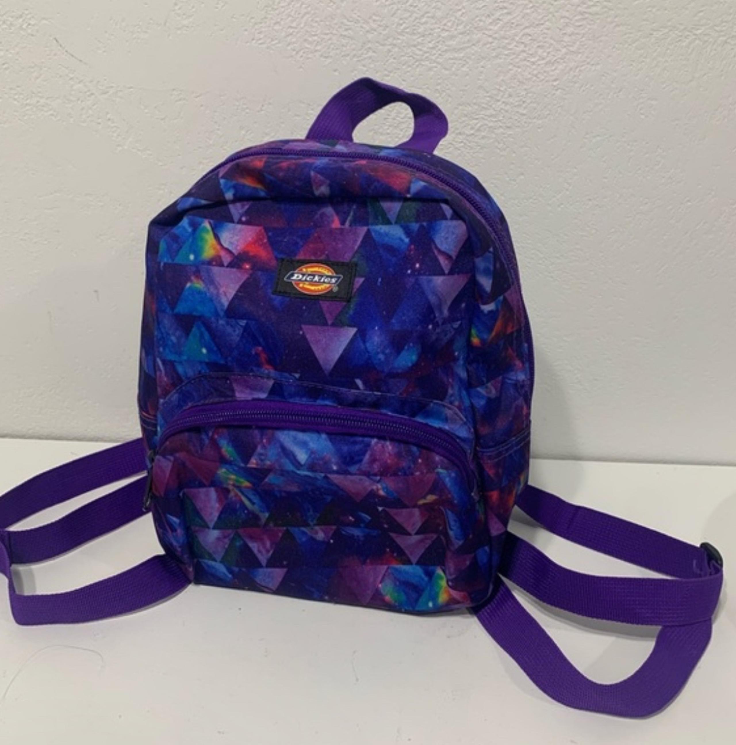 Dickies Mini Backpack Purple Galactic Space Geometric