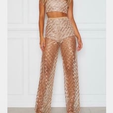 White fox boutique pants