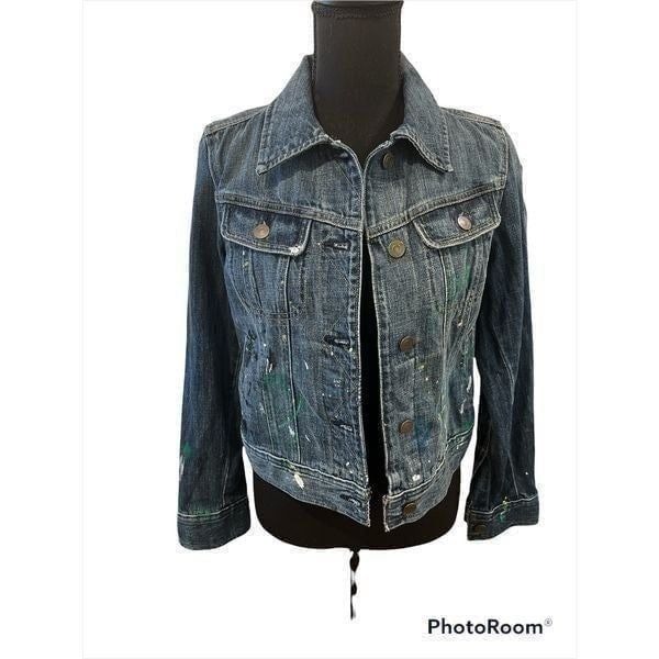Paint Splatter Denim/Jean Jacket by Lauren Ralph Lauren