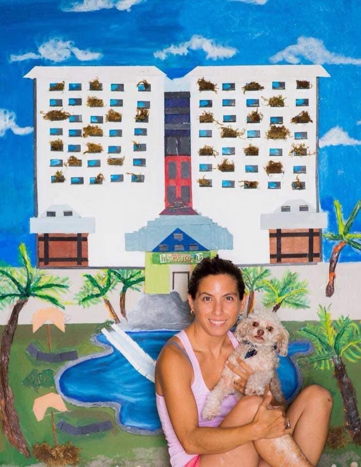 margaritaville mixed media wall paining