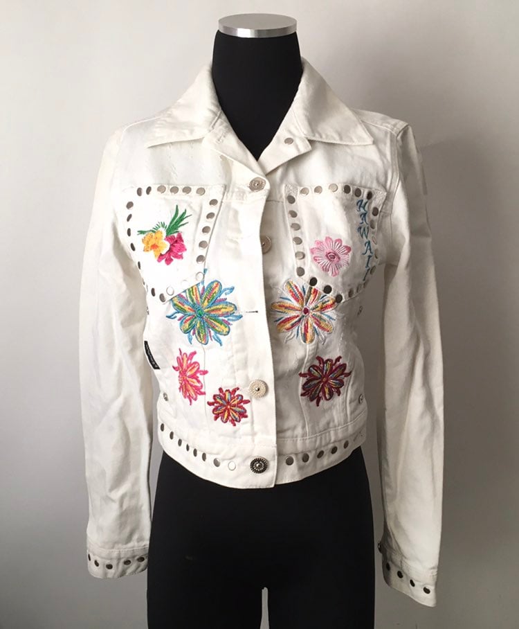 Authentic Vintage Dolce & Gabbana Hawaii Studded Denim Jacket