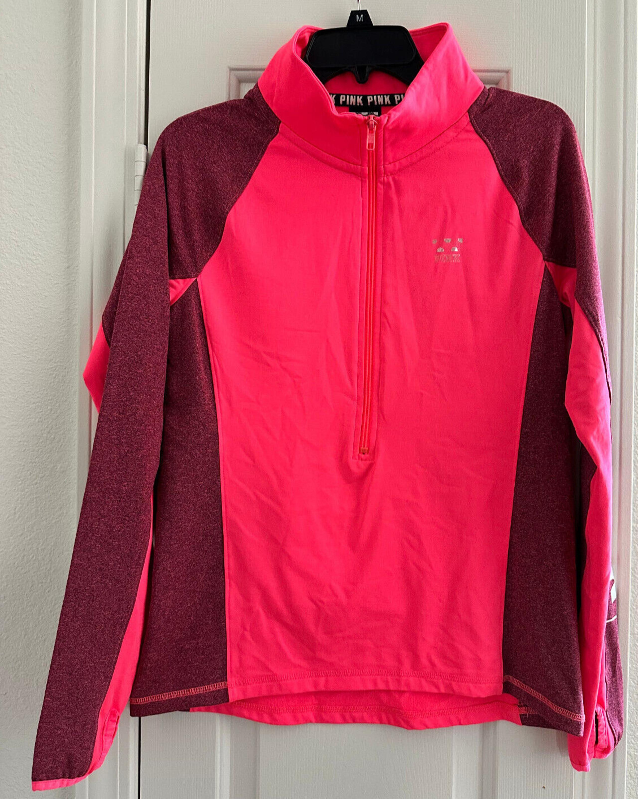 Victoria's Secret PINK Ultimate - Women's 1/2 Zip Athletic Jacket, Medium