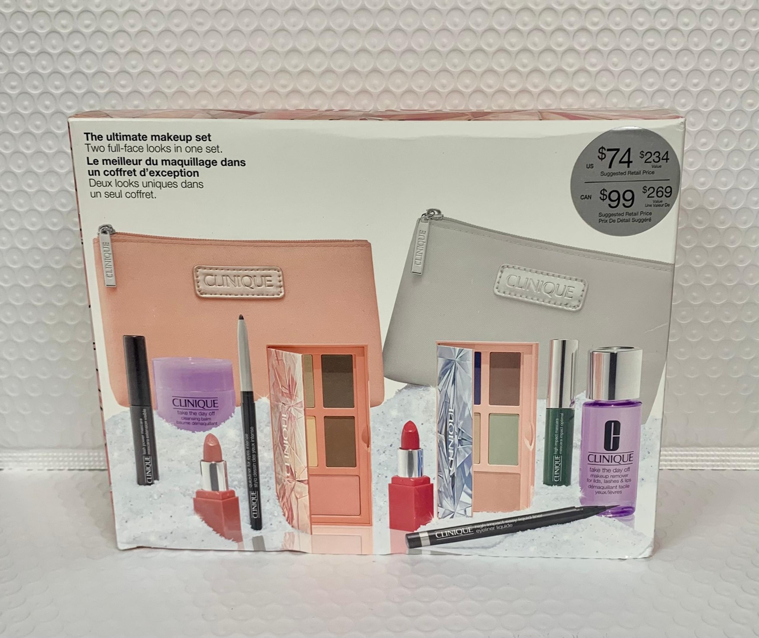 CLINIQUE The Ultimate 12 Piece Makeup Set - Two Full Face Looks in One Fall 2023