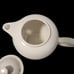 Homer Laughlin White Fiesta Fiestaware Classic Ceramic Retro Teapot With Lid.  B