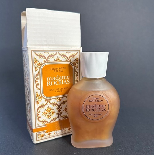 Vintage 1970s Madame Rochas Foaming Bath Cream in Original Box - 4 oz