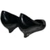Gucci Black Round Toe Patent Leather Wedges - Size 37.5