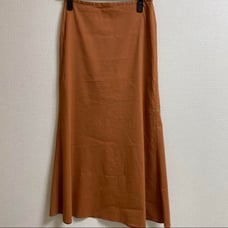 Theory Luxe ECO CRUNCH Skirt, Orange and Brown, Size 36, Linen.