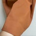 Theory Luxe ECO CRUNCH Skirt, Orange and Brown, Size 36, Linen.