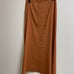 Theory Luxe ECO CRUNCH Skirt, Orange and Brown, Size 36, Linen.