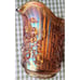 Imperial Carnival Glass Creamer & Sugar Bowl Marigold Lustre Rose Ruffled Rim