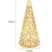 Table Top Christmas Tree Decorations with Fairy Lights,Gold Mercury Glass Finish