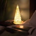 Table Top Christmas Tree Decorations with Fairy Lights,Gold Mercury Glass Finish
