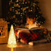 Table Top Christmas Tree Decorations with Fairy Lights,Gold Mercury Glass Finish
