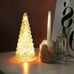 Table Top Christmas Tree Decorations with Fairy Lights,Gold Mercury Glass Finish