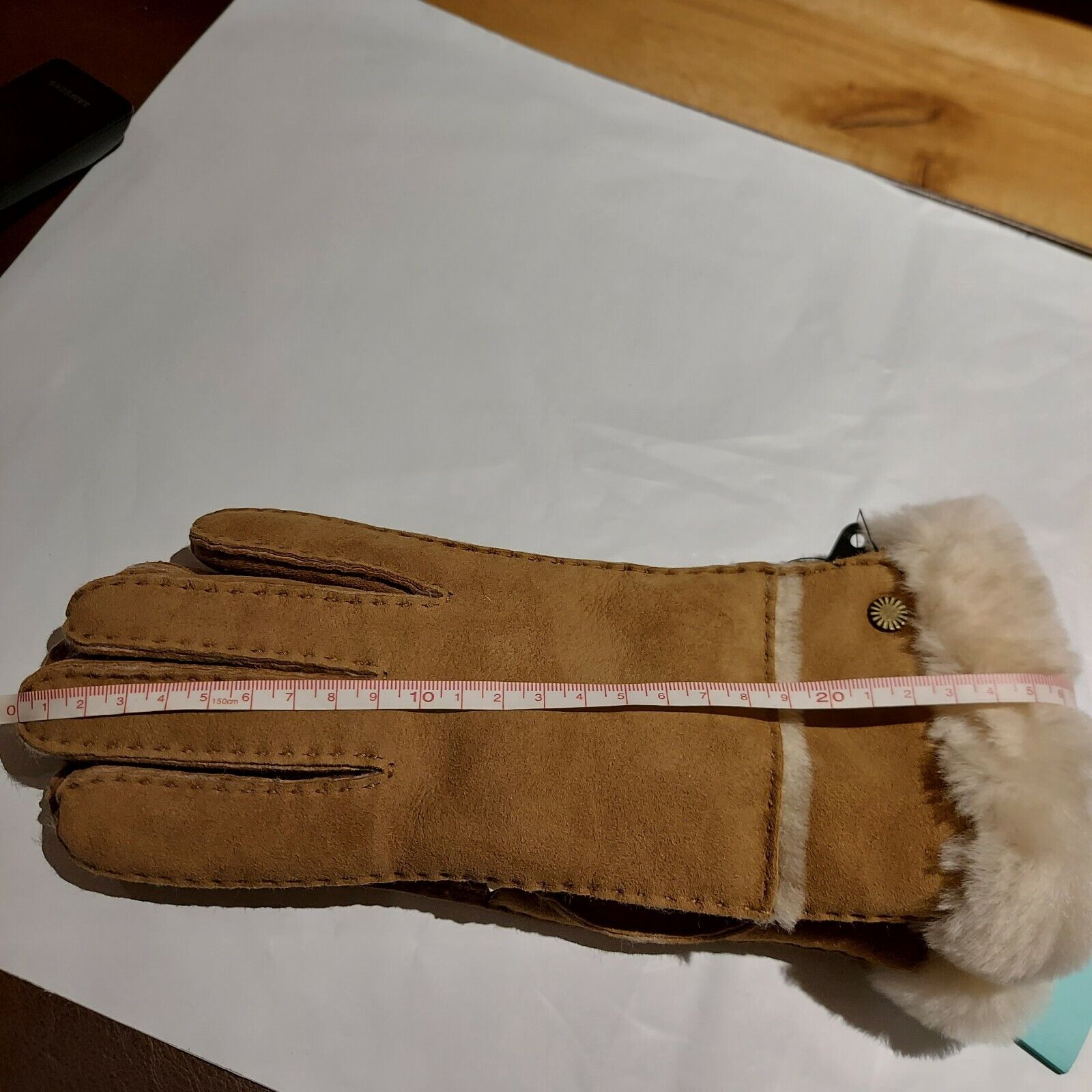 November Black Friday Sale - New UGG Australia Women's Sheepskin Exposed Slim Tech Gloves Chey fit Mediums - Christmas Clearance Carnival:£49[hoWomen_4886442ua]