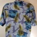 Tommy Bahama Hawaiian Shirt Aloha Palm Leaves print blue